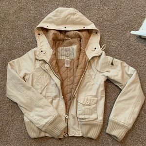 Abercrombie & Fitch Cream Jacket / coat